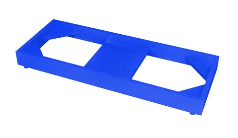 Stak-a-Cab™ Floor Stand, Blue - SolventWaste.com