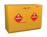 Under-the-Counter, Flammables Cabinet, 47", Self-Closing Doors - SolventWaste.com