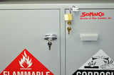 Under-the-Counter, Combination Acid/Flammables Cabinet, Fully Lined, 35", Self-Closing Door - SolventWaste.com