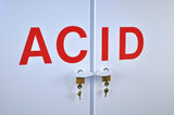 Polypropylene Acid Cabinet, 40" Tall - SolventWaste.com