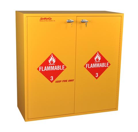 54-Gallon Flammables Cabinet, Self-Closing Doors - SolventWaste.com