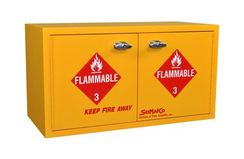 Mini Stak-a-Cab™ Flammables Cabinet with Self-Closing Doors - SolventWaste.com