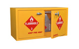 Mini Stak-a-Cab™ Flammables Cabinet with Self-Closing Doors - SolventWaste.com