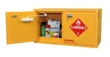 Mini Stak-a-Cab™ Flammables Cabinet with Self-Closing Doors - SolventWaste.com