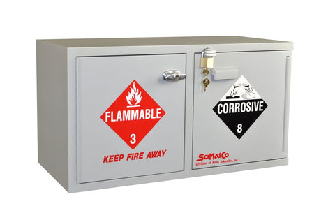 Mini Stak-a-Cab™ Combination Acid/Flammables Cabinet - SolventWaste.com