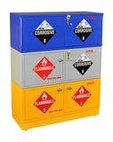 Stak-a-Cab™ Combination Acid/Flammables, Self-Closing Door on the Flammables Side - SolventWaste.com