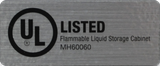 Under-the-Counter, Combination Acid/Flammables Cabinet, Partially Lined, 35" - SolventWaste.com