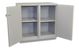 Under-the-Counter, Combination Acid/Flammables Cabinet, Fully Lined, 35" - SolventWaste.com