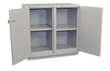 Under-the-Counter, Combination Acid/Flammables Cabinet, Partially Lined, 35" - SolventWaste.com