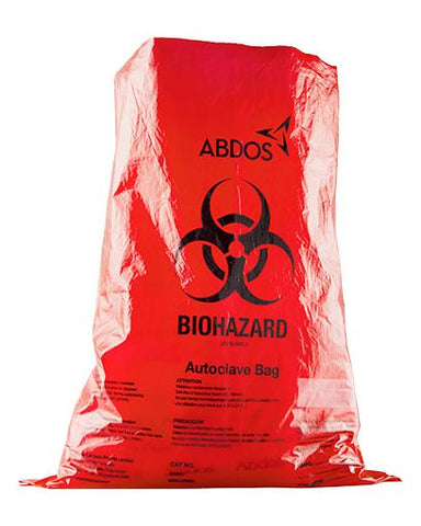 Abdos Biohazard Disposable bags, Polypropylene (PP) (12 x 18 IN) 200/CS