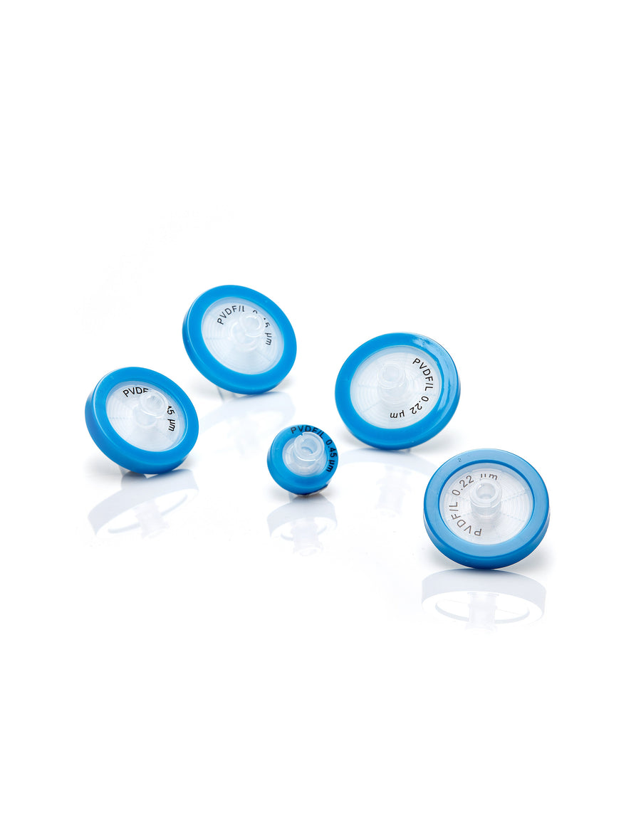 EZFlow® 25mm Syringe Filter, .2µm Hydrophilic PVDF, 100/pack - SolventWaste.com