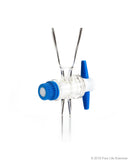 Borosil® Glass Separating Funnels - Pear Shape - with PTFE stopcock - Interchangeable Stopper - 125mL CS/10 - SolventWaste.com