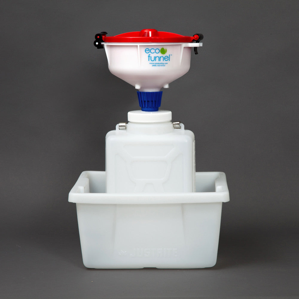 8" ECO Funnel System, 9 Liter, 100mm, Secondary Container - SolventWaste.com