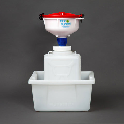 8" ECO Funnel System, 9 Liter, 100mm, Secondary Container - SolventWaste.com