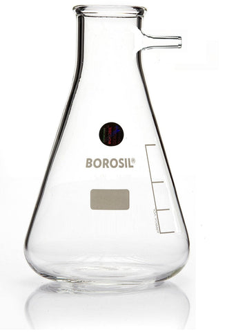 Borosil® Flasks - Filtering - Beaded Rim - 500mL - CS/20 - SolventWaste.com