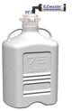 EZwaste® XL Safety Vent Carboy 75L HDPE with VersaCap® 120mm, 4 Ports for 1/16‚Äù OD Tubing, 3 Ports for ¬º‚Äù OD Tubing and a Chemical Exhaust Filter