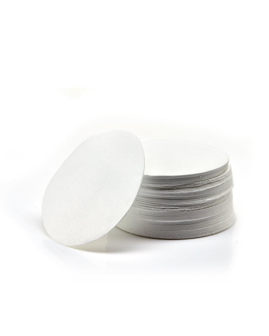 50 Pack EZFlow® 90mm 1.0µm Glass Fiber Membrane Disc Filter - SolventWaste.com
