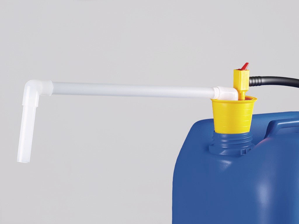 OTAL foot pump PVDF, tube Ø 16mm, pump cap.20l/min - SolventWaste.com