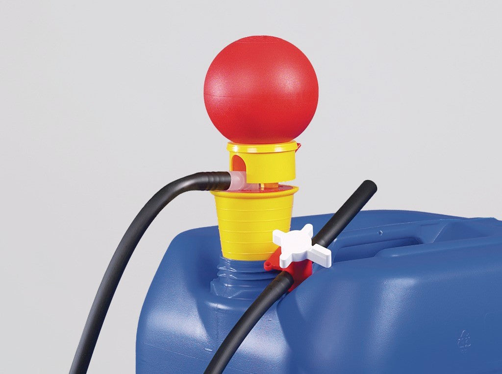 OTAL hand pump hose & stopcock, PP/PVC,tube Ø 12mm - SolventWaste.com