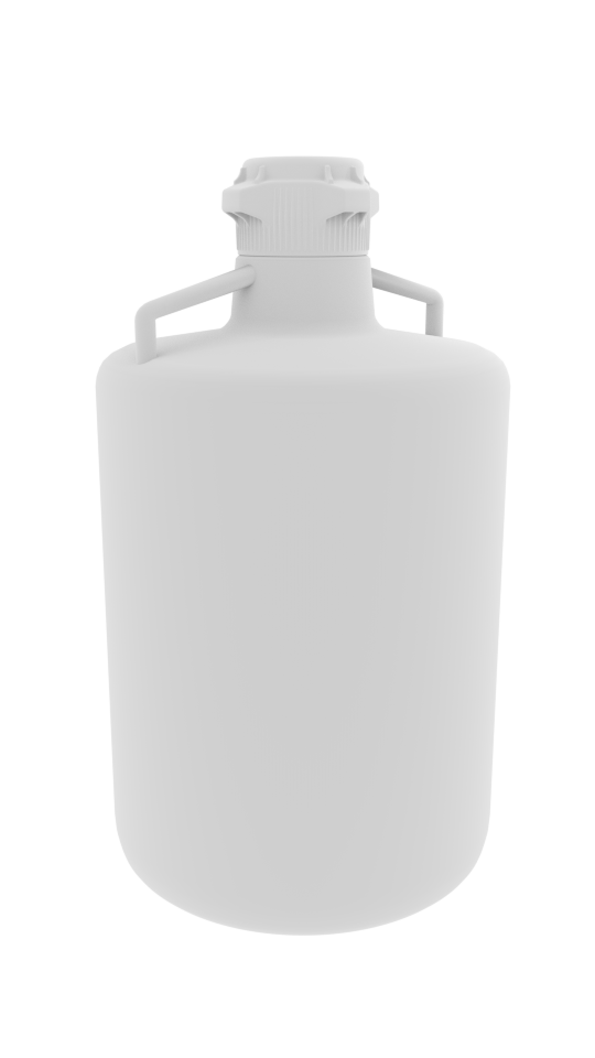 Round Carboy, Industrial, 20L HDPE, 83mm Cap - SolventWaste.com