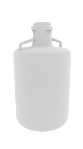Round Carboy, Industrial, 20L HDPE, 83mm Cap - SolventWaste.com