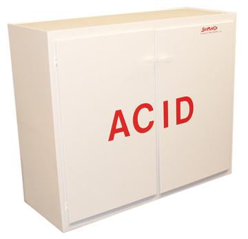 Polypropylene Acid Cabinet, 40" Tall - SolventWaste.com